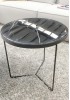 Fabre Side Table Stone Top 50cm 